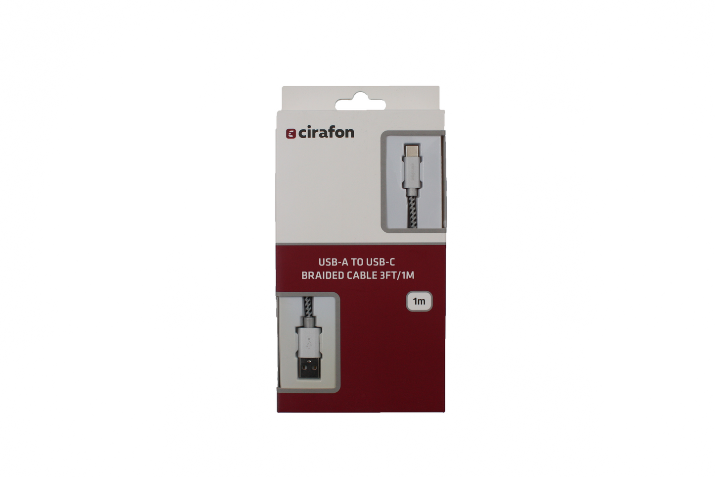 Cirafon USB-A to USB-C braided cable 3ft/1m