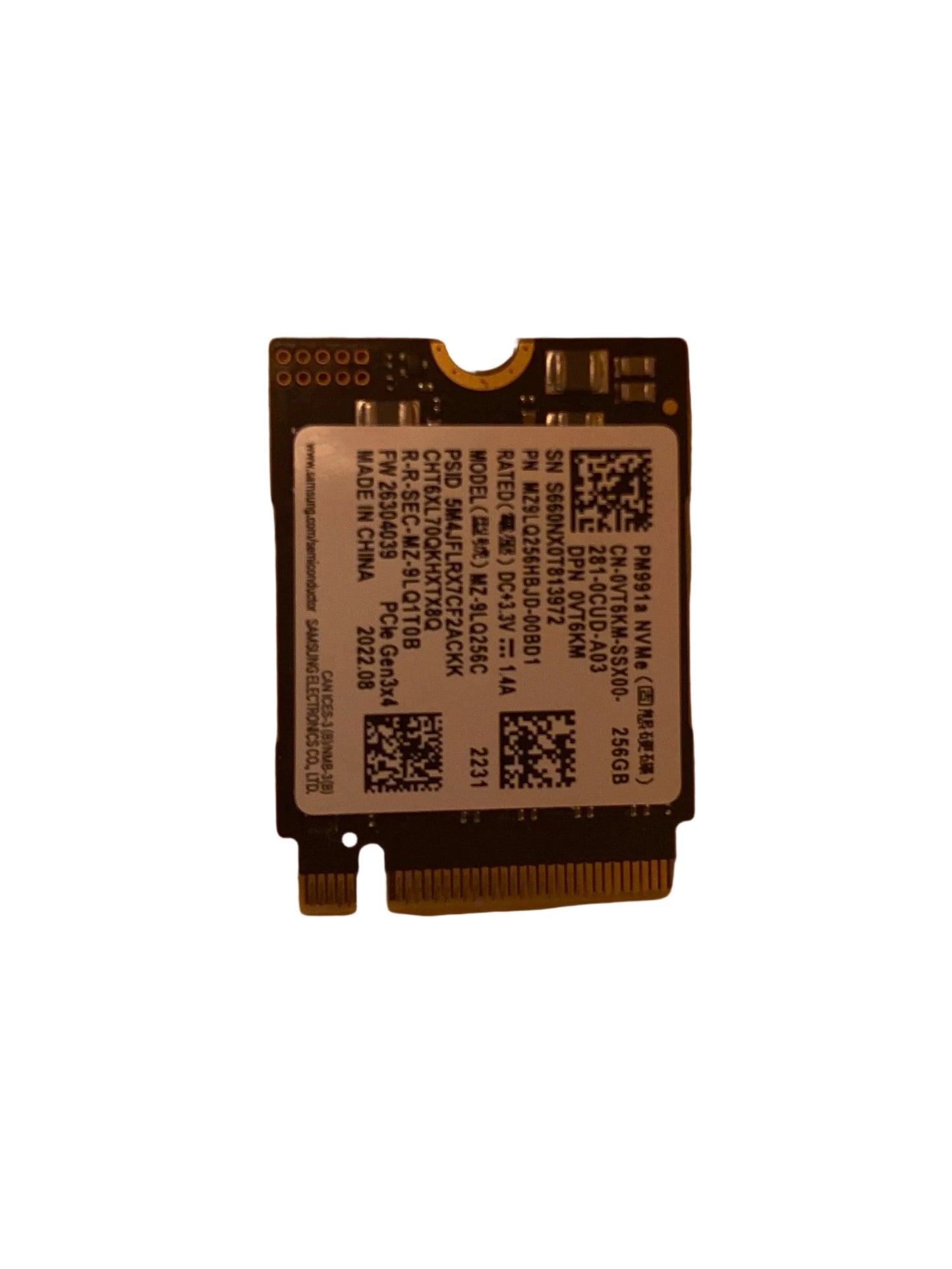 M.2 2230 NVME 256GB