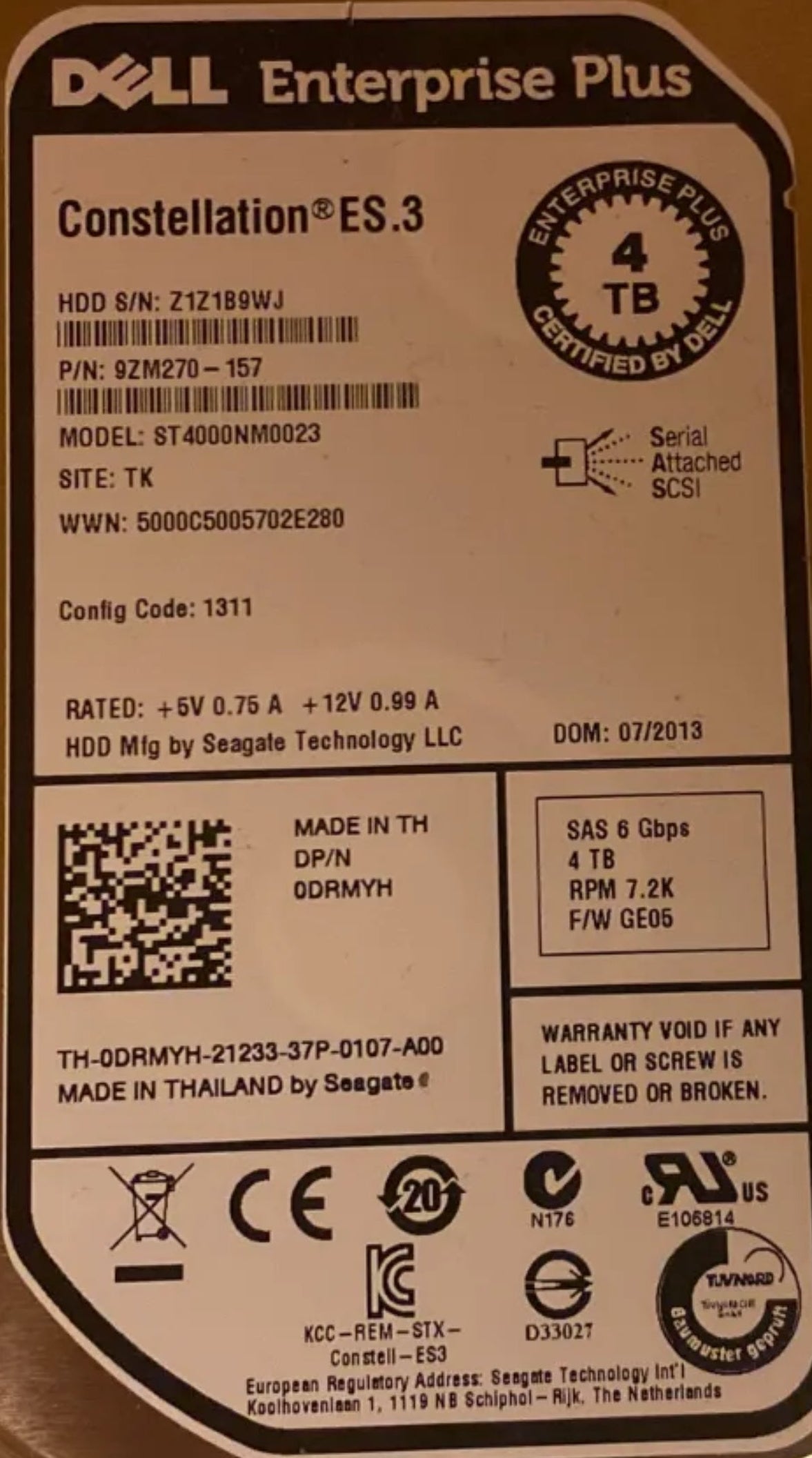 SAS HDD 3,5 4TB