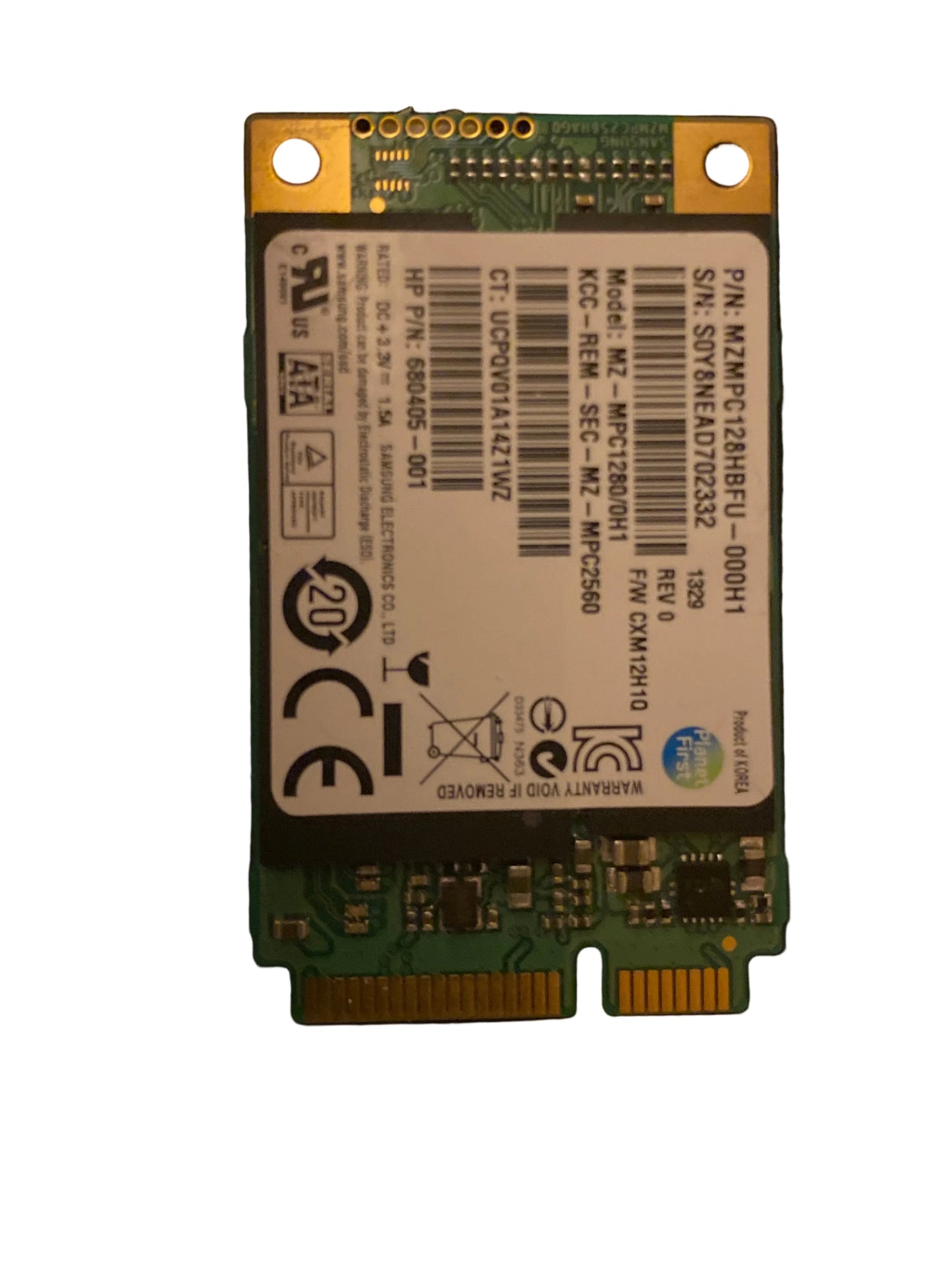 mSATA SSD 128GB
