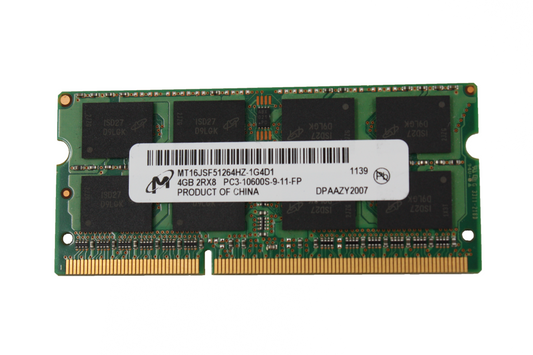 4 GB PC3 10600S (laptop)