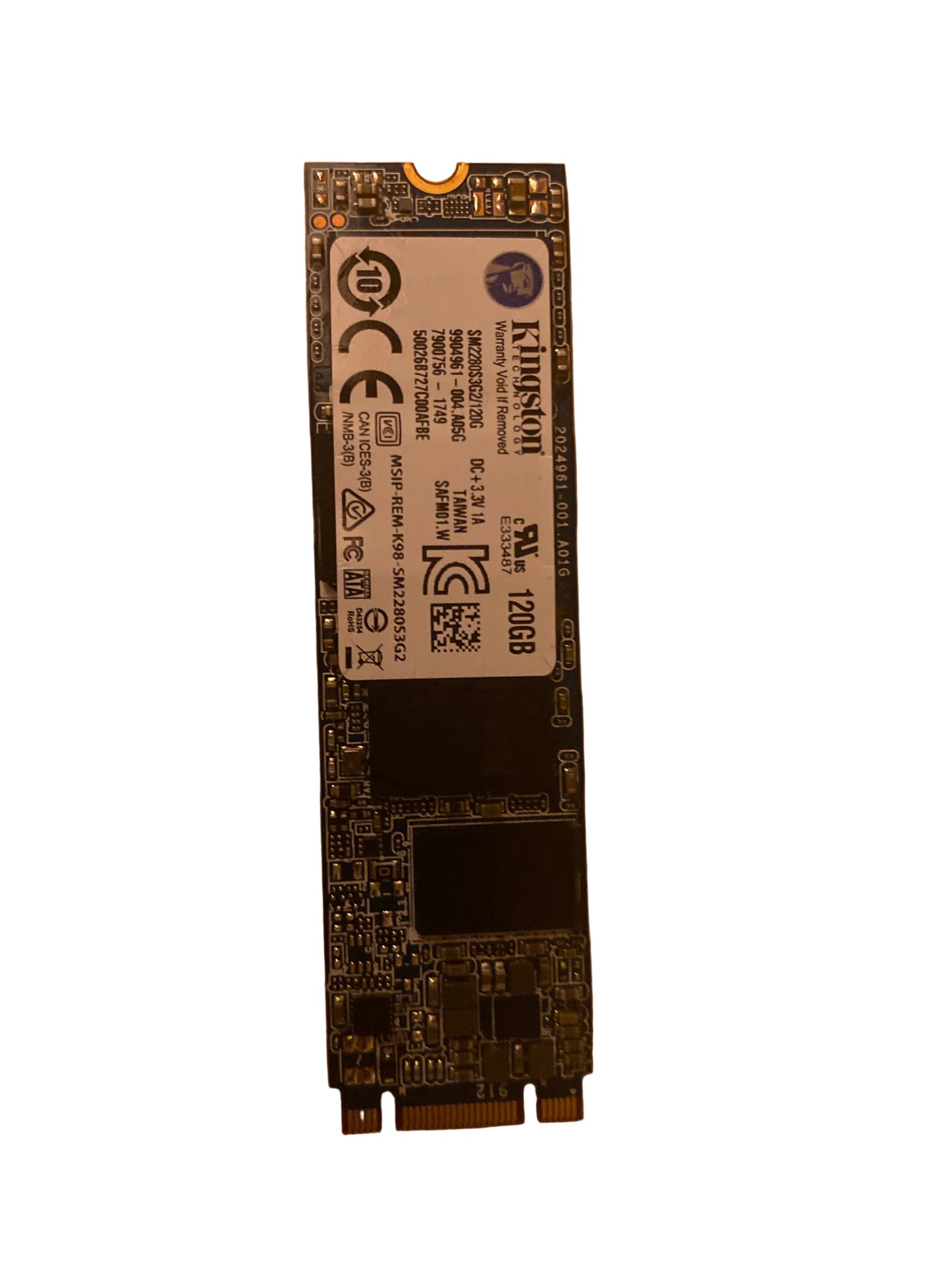 M.2 SATA SSD 120GB