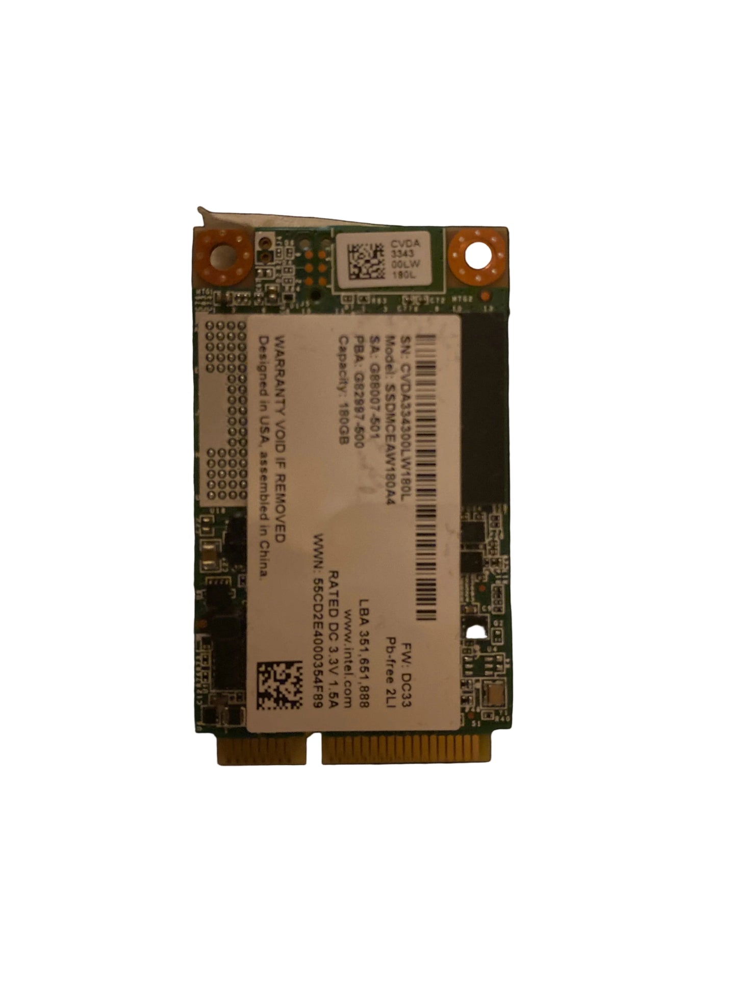 mSATA SSD 180GB